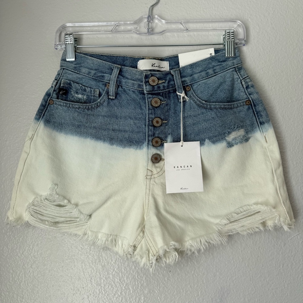 Kancan Bleach Two tone shorts Vacation Resortwear Cruise Style KC7838L Small NEW